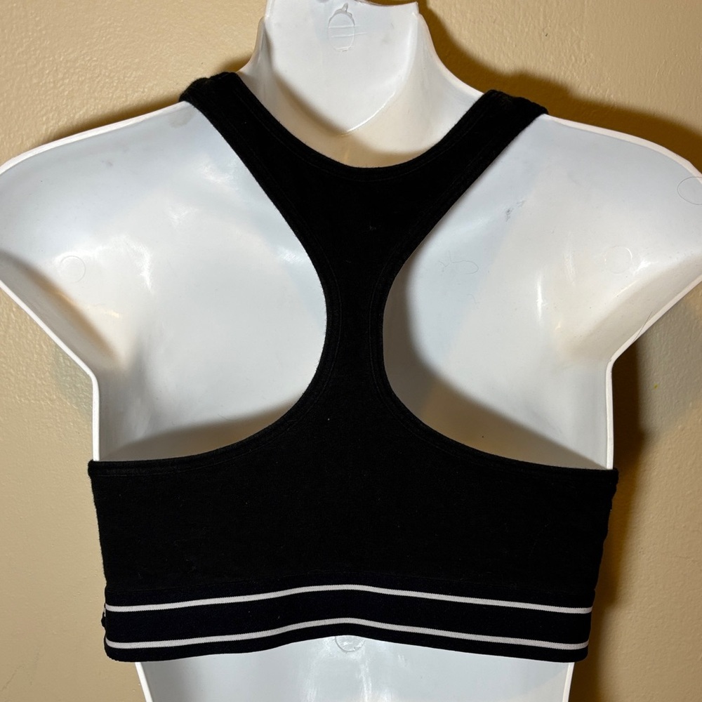 PINK Victoria's Secret Black Crop Top - Picture 2 of 2